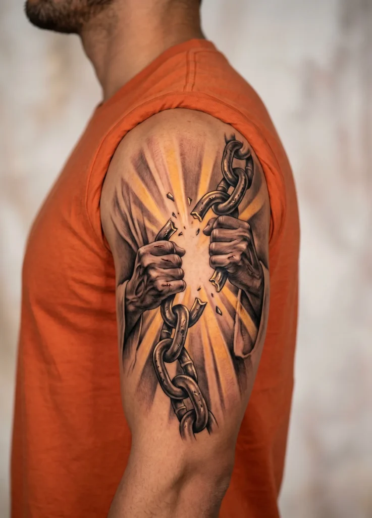 Broken Chains Jesus Symbolism