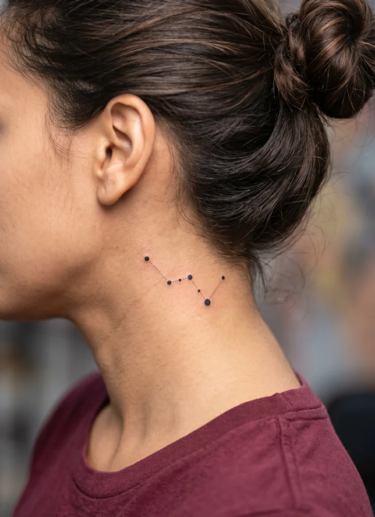 Constellation Dot Map Tattoo