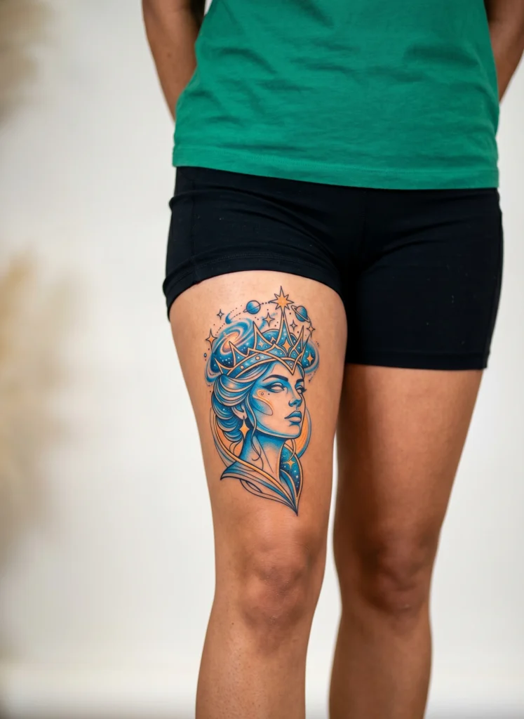 Cosmic Queen Aquarius Portrait