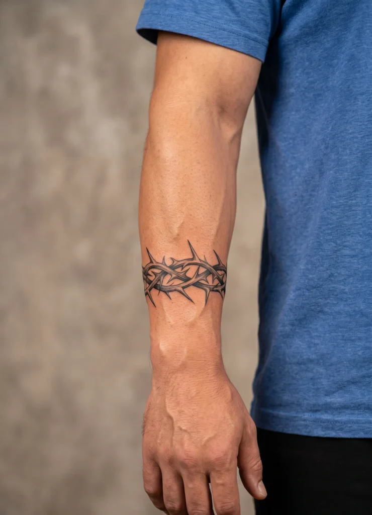 Crown of Thorns Forearm Design