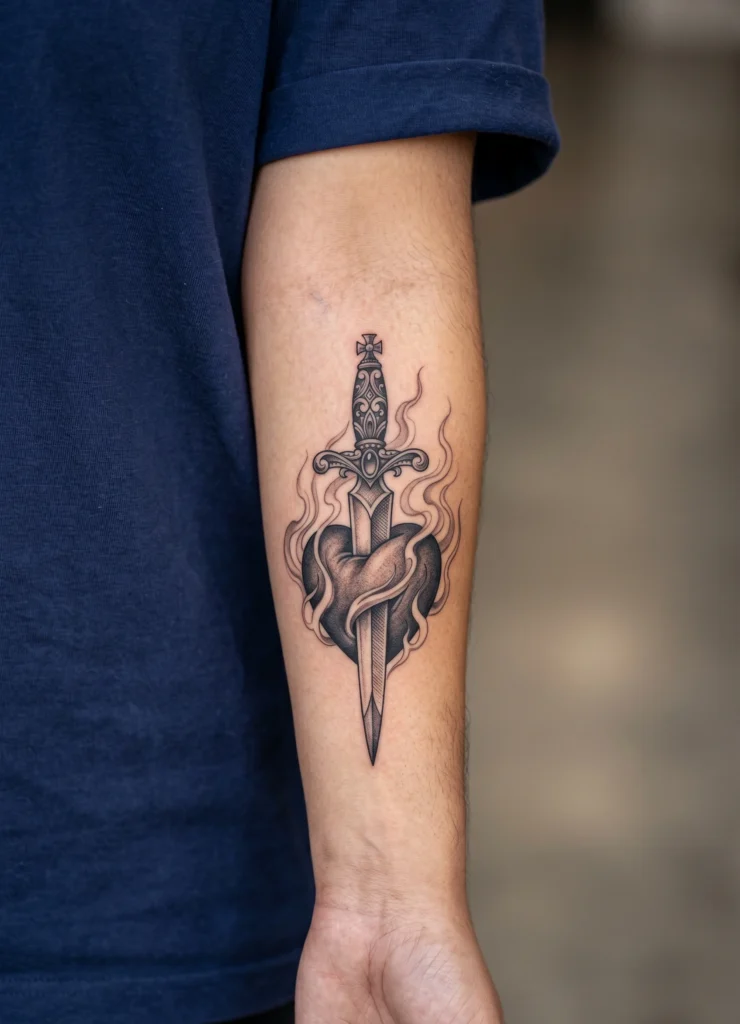 Dagger Through Sacred Heart