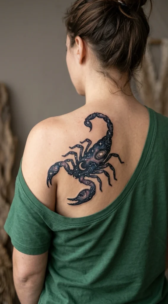 Dark Celestial Scorpion Silhouette