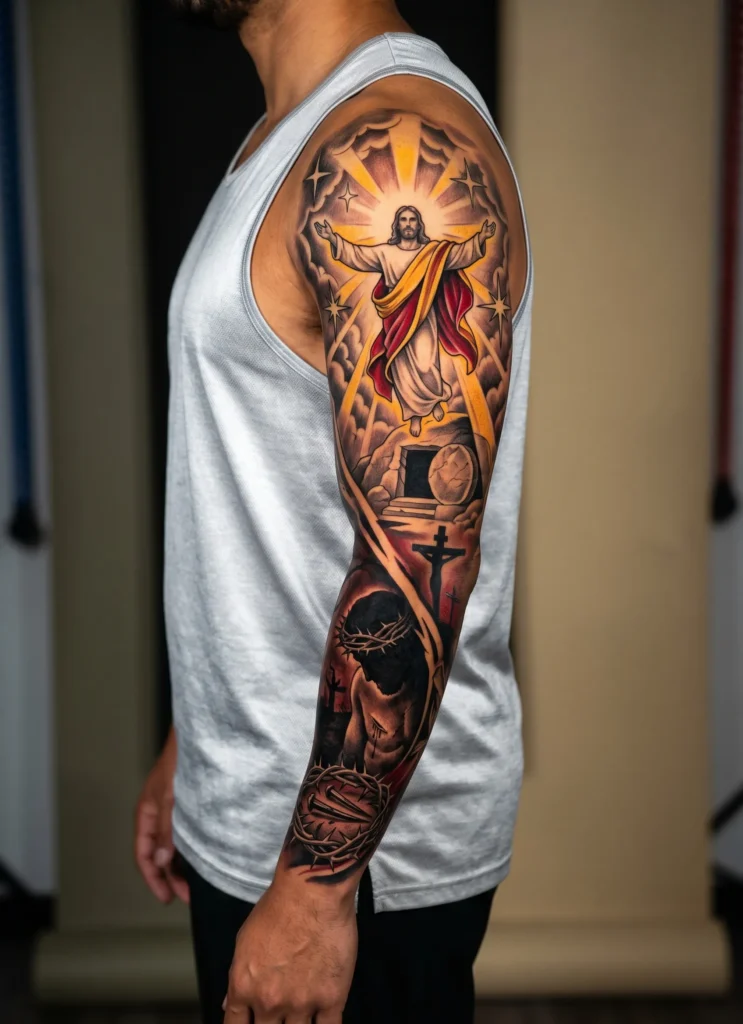 Dark vs Light Jesus Dual Sleeve Theme