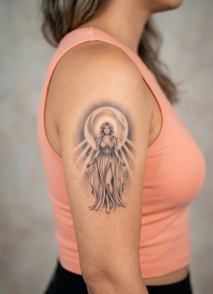 Ethereal Virgo Goddess Moon Aura