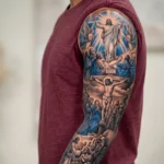Full Sleeve Jesus Tattoo Designs