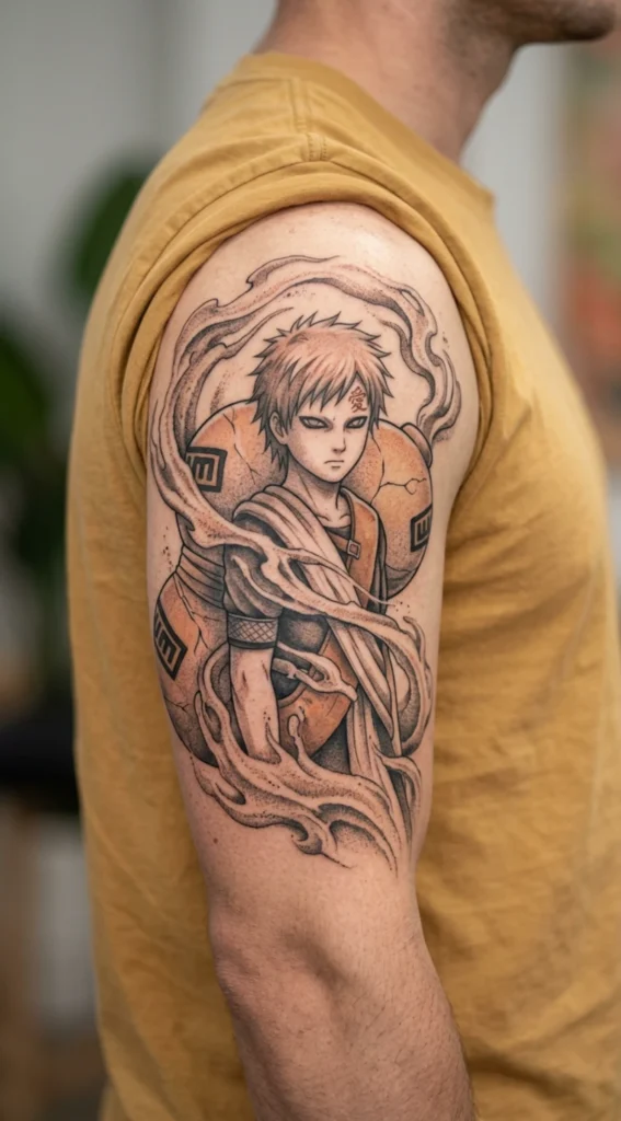 Gaara Sand Gourd Desert Aura