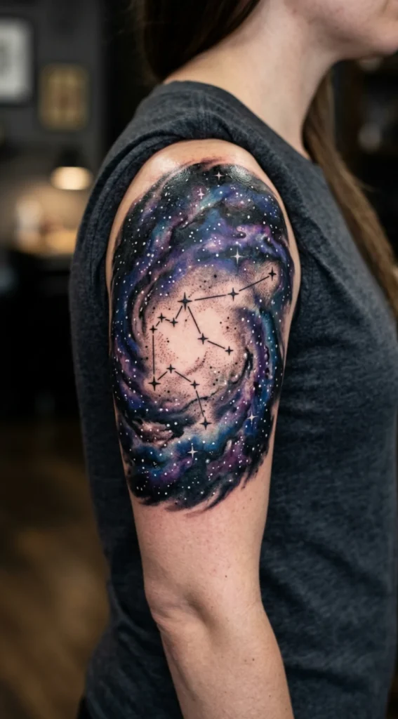 Galaxy Aquarius Background Design