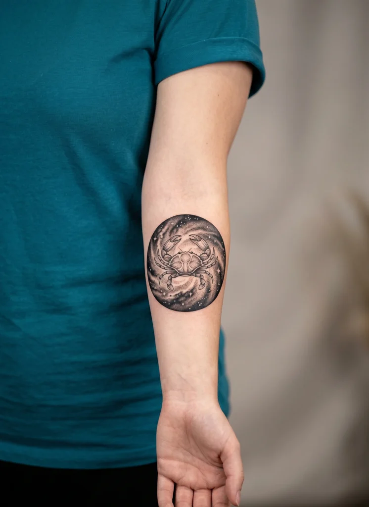 Galaxy Cancer Zodiac Circle