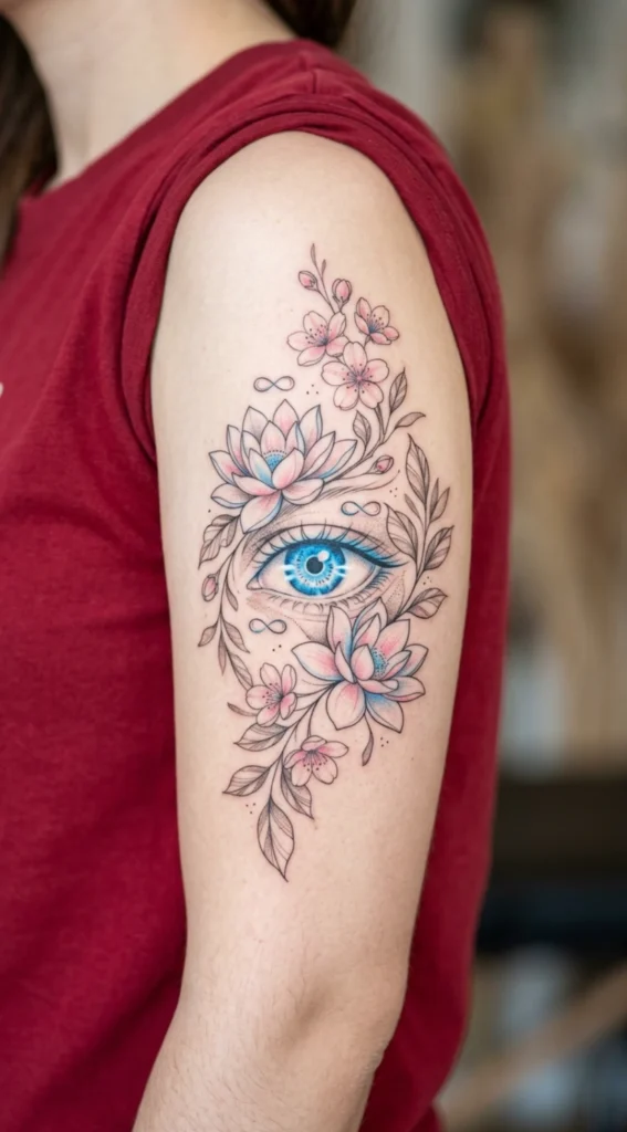 Gojo Satoru Infinity Eye Floral Fusion