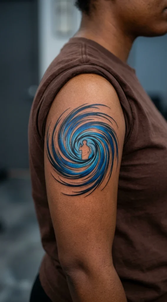 Gojo Teleport Blue Energy Swirl