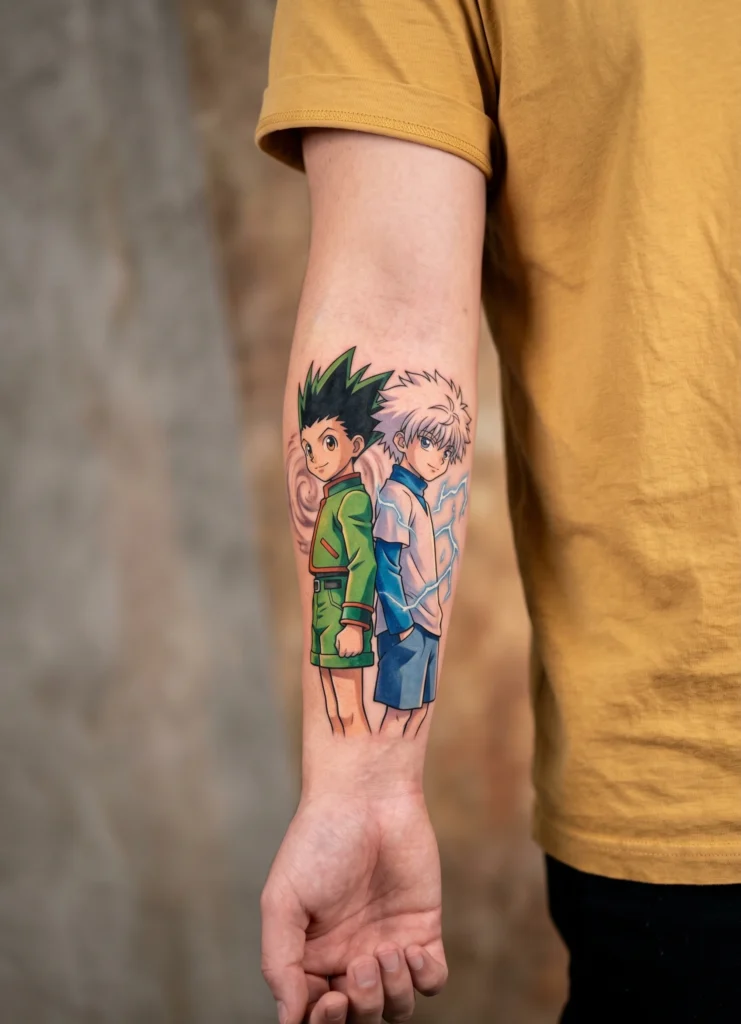 Gon & Killua Back to Back Friendship Scene