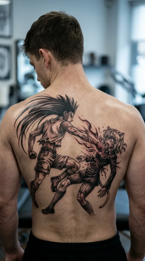 Gon vs Pitou Battle Scene Realism