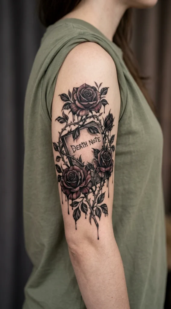 Gothic Rose and Death Note Fusion