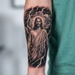 Jesus Forearm Tattoo Ideas