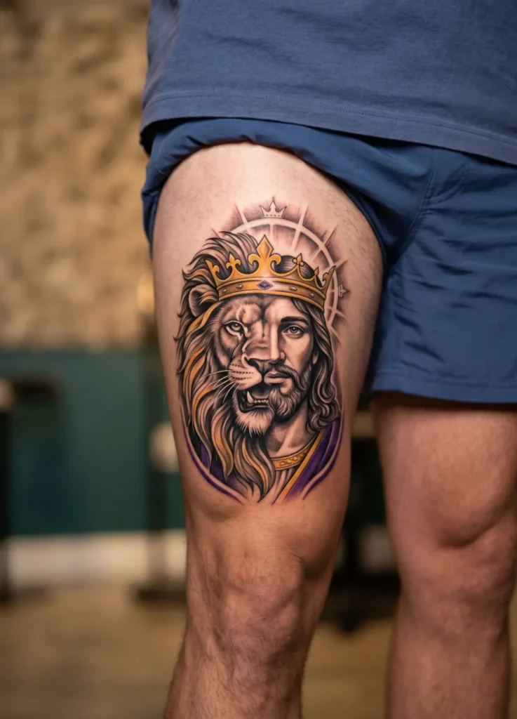 Jesus and Lion Strength Symbolism