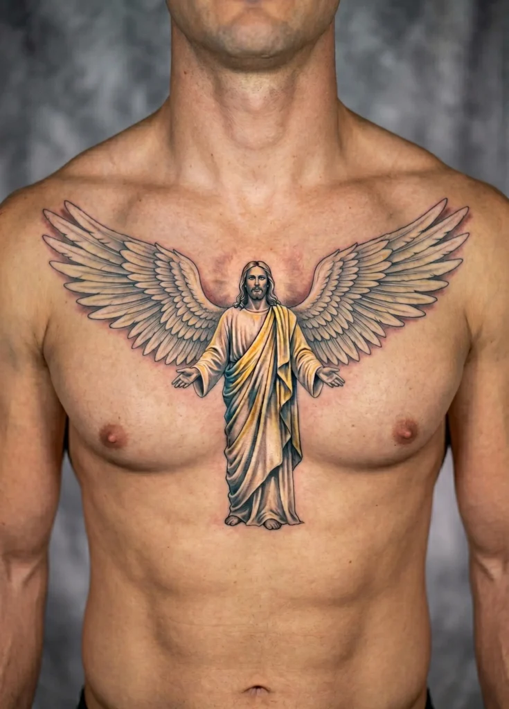 Jesus with Angel Wings Realism Fusion