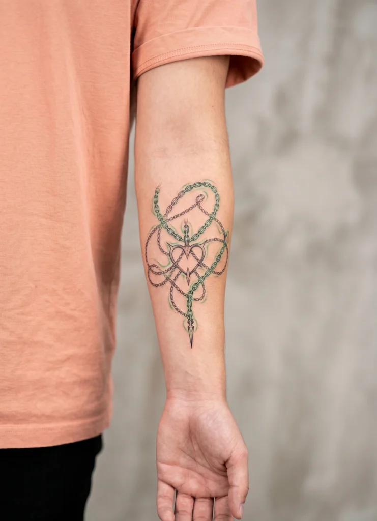 Kurapika Chain Judgment System Tattoo