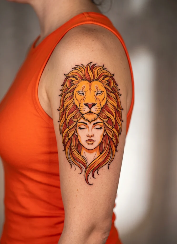 Leo Goddess with Lion Crown