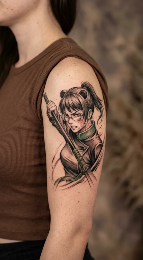 Maki Zenin Sword Warrior Portrait