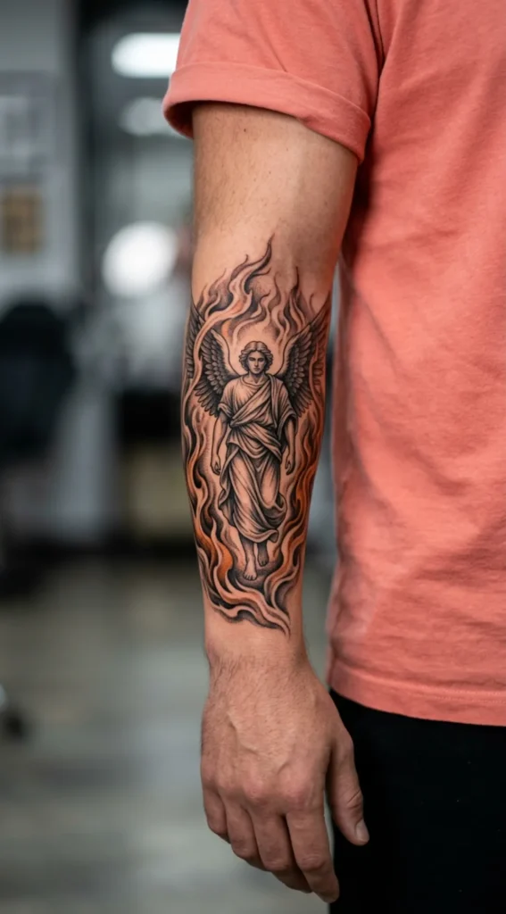 Michael Walking Through Fire Forearm