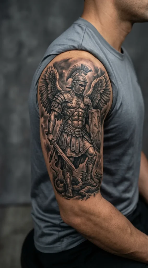 Michael in Roman Armor Realism