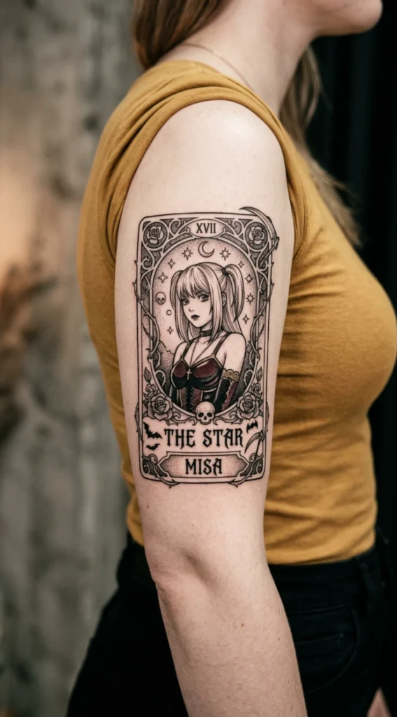 Misa Framed Like Tarot Card Gothic Design