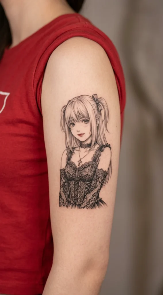 Misa Smiling with Gothic Lace Style Outfit