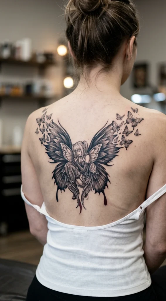 Misa with Butterfly and Dark Wings Fusion