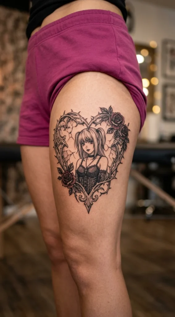 Misa with Heart Gothic Frame