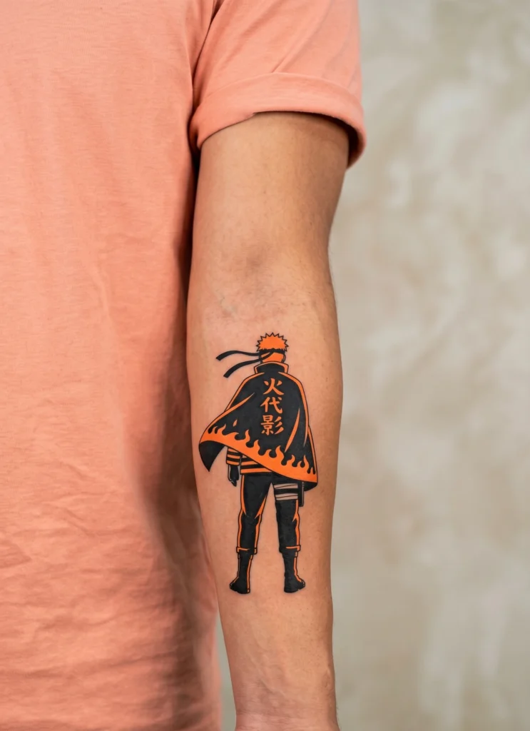Naruto Hokage Cloak Silhouette