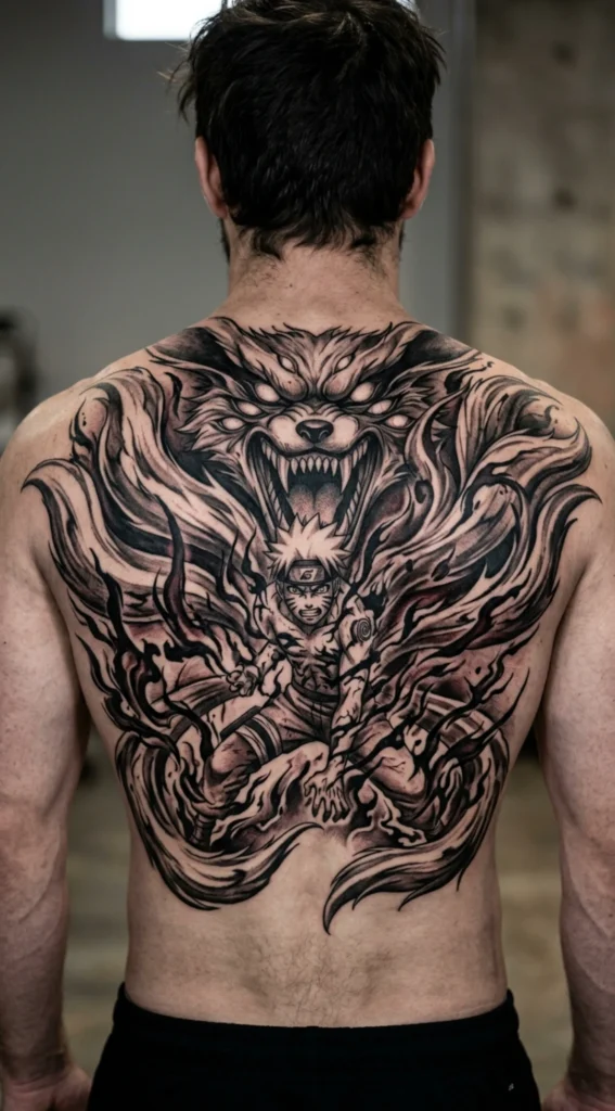 Naruto Nine-Tails Beast Transformation