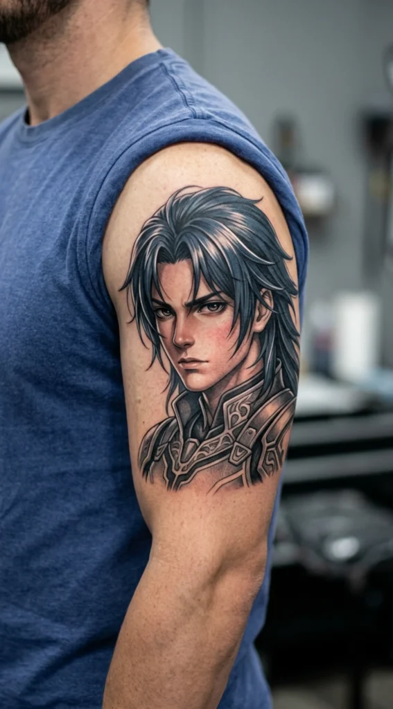  Realism and Anime Hybrid Portrait