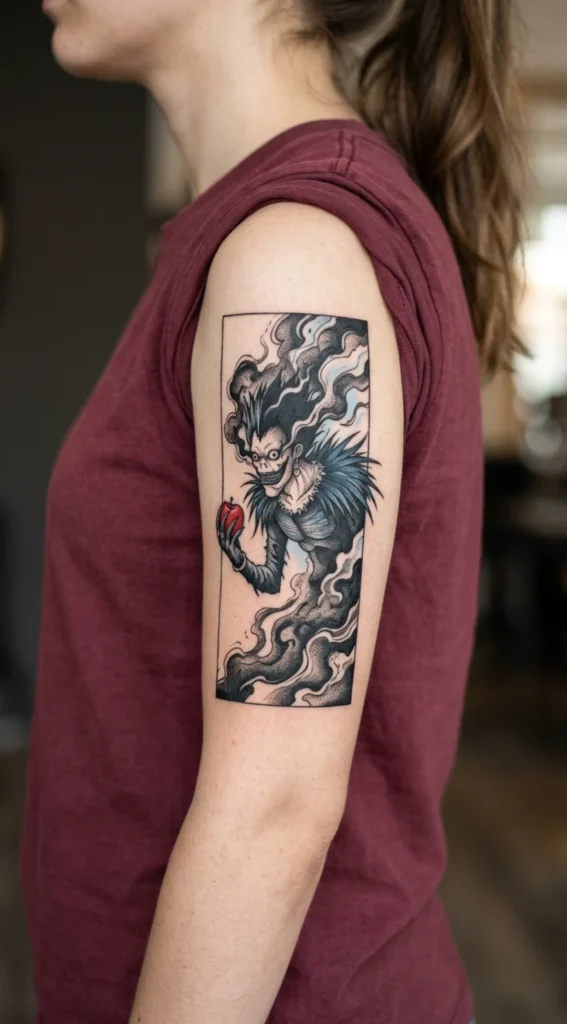 Ryuk Appearing from Dark Smoke Panel