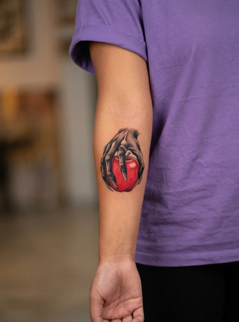 Ryuk Holding Red Apple Aesthetic