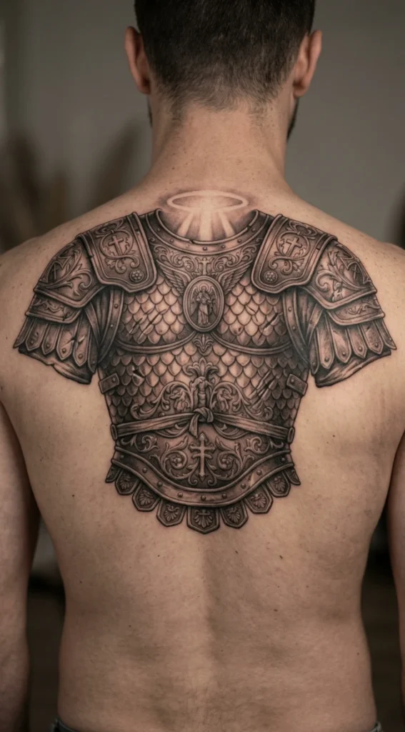 Saint Michael Armor Detail Full Back