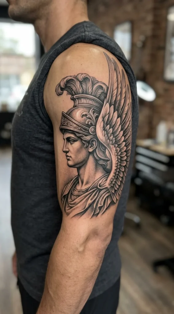 Saint Michael Side Profile Realism
