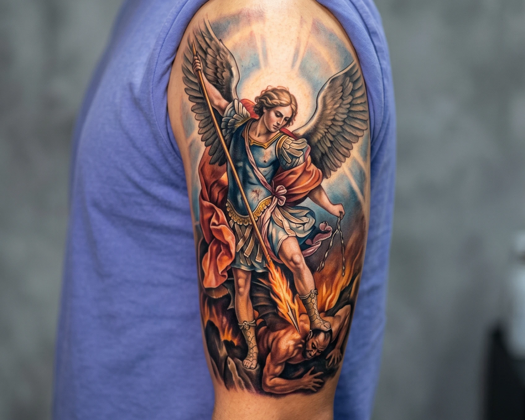 Saint Michael Tattoo Ideas