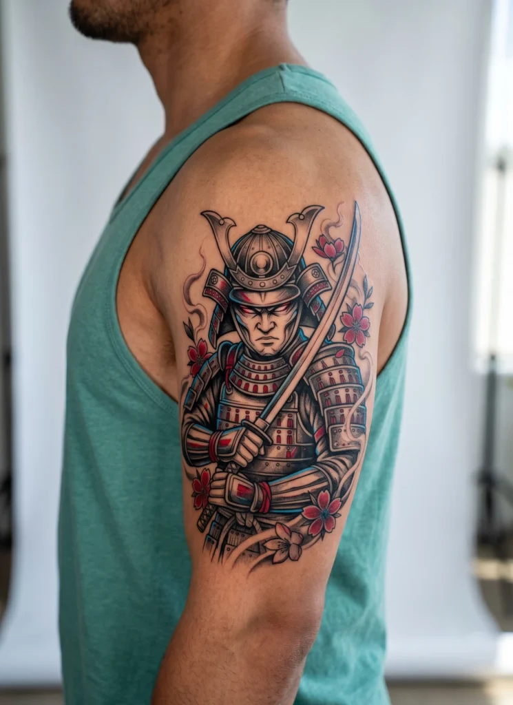 Samurai Anime Warrior Portrait