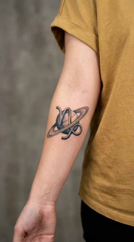 Saturn Rings Zodiac Fusion