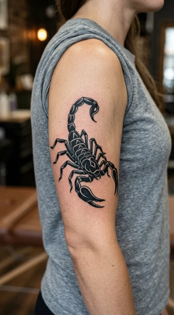 Scorpio Blackwork Scorpion