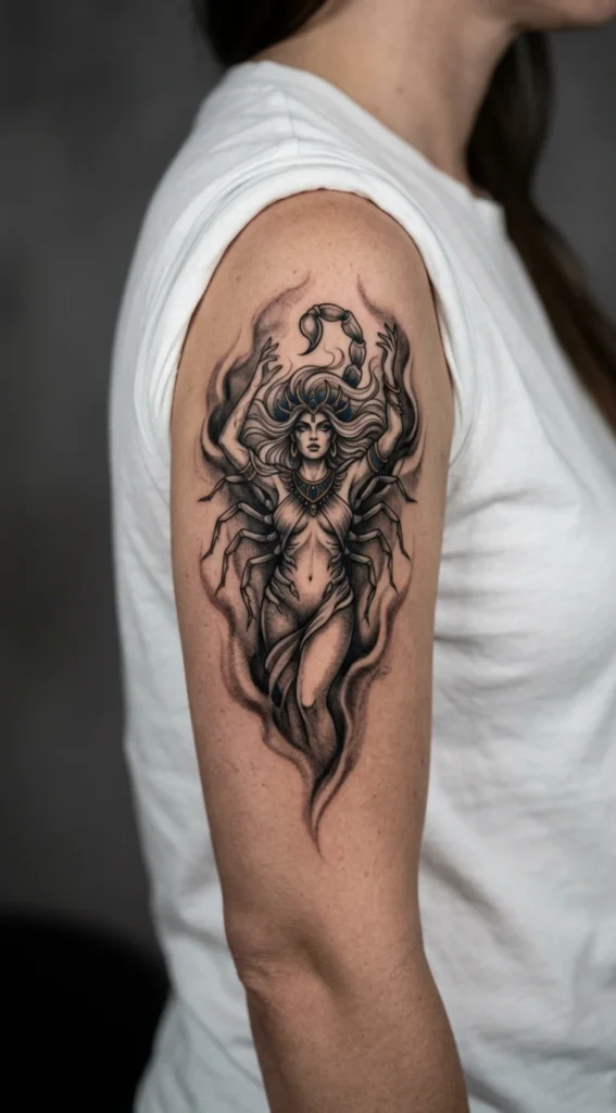Scorpio Goddess with Shadow Aura