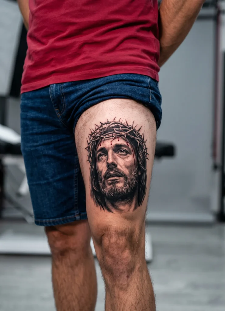 Skin Texture Christ Portrait Realism