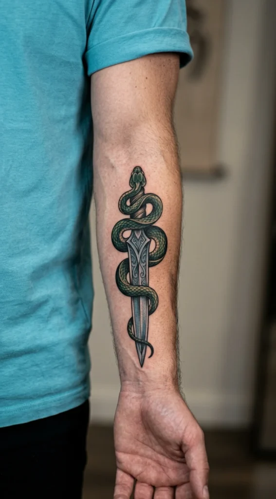 Snake and Dagger Fusion Design