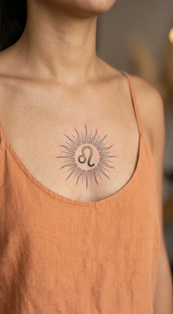 Sun and Zodiac Energy Symbol