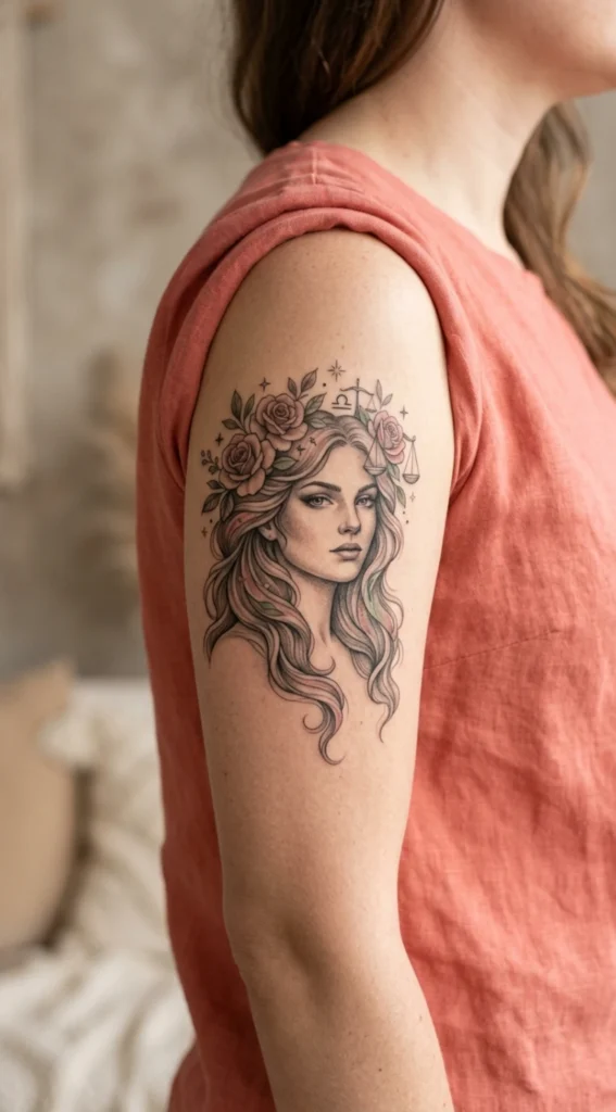 Venus Inspired Libra Goddess Portrait