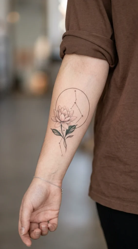 Water Lily and Cancer Constellation Mix