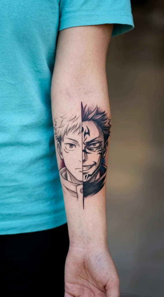 Yuji vs Sukuna Split Face Duality