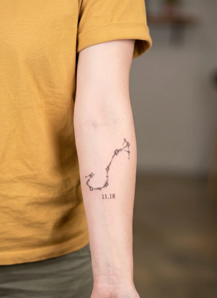 Zodiac Constellation Forearm Design