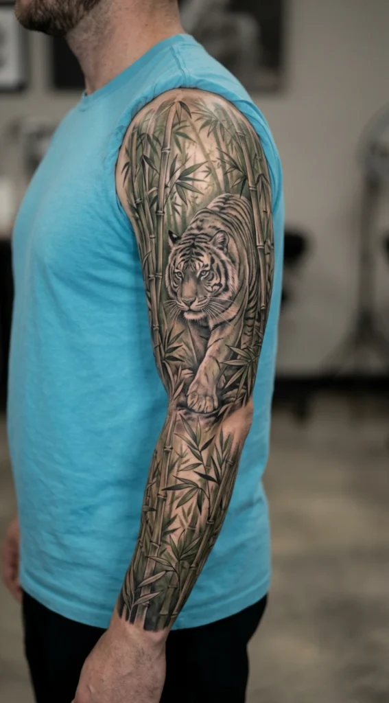 Bamboo Forest Tiger Full Sleeve
