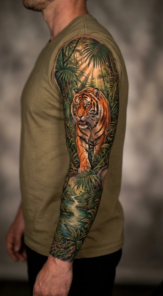 Bengal Tiger Jungle Full Sleeve